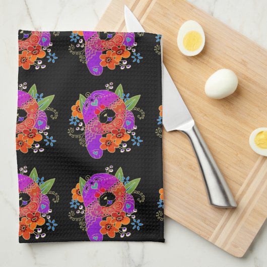 serviette de toilette BINDI à sangle / torchon de (Quart Plié)