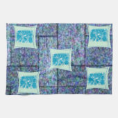 serviette de toilette bleu vert (Horizontal)