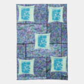 serviette de toilette bleu vert (Vertical)