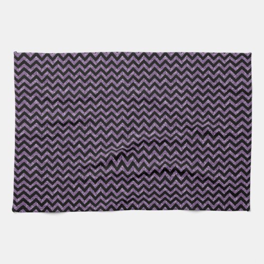 Serviette de toilette Chevron Parties scintillant (Horizontal)
