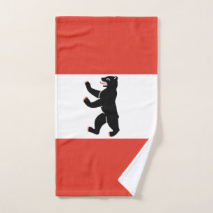 Serviette de toilette du drapeau de Berlin