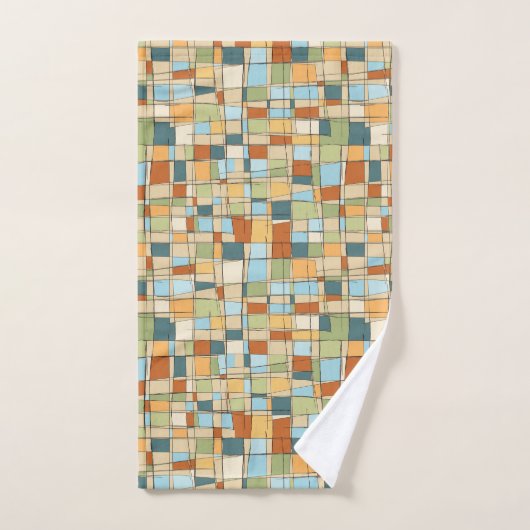 Serviette de toilette géométrique abstraite de sty (Serviette à main)