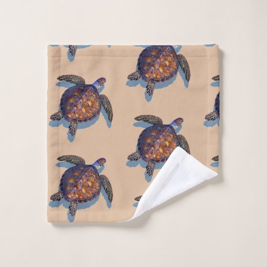 Serviette de tortue de mer (Gant de toilette)