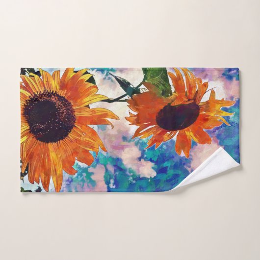 Serviette de tournesol (Serviette à main)