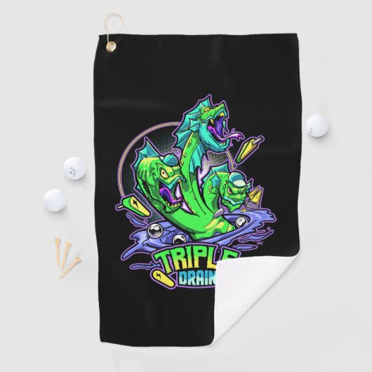 Serviette de tournoi triple (En situation)