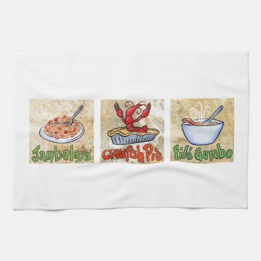 Serviette de trio de Cajun (Horizontal)