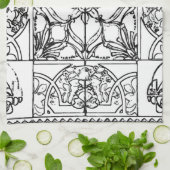 Serviette de tuile de Peranakan (Plié)