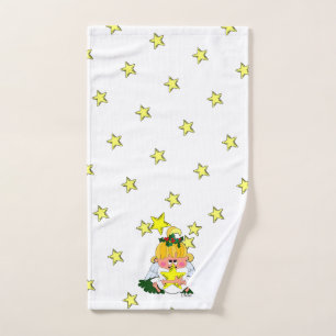 Serviette de vacances ange de Noël de dessin animé
