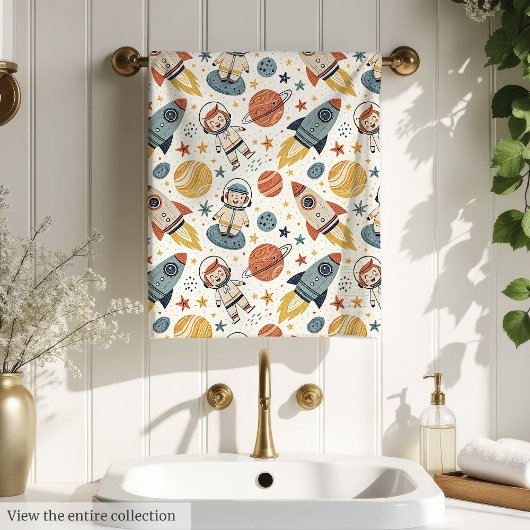 Serviette de vaisseau spatial, cadeau tendance pou