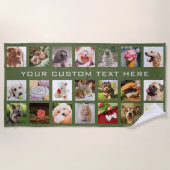 Serviette de VOTRE plage faite sur commande de (Devant)