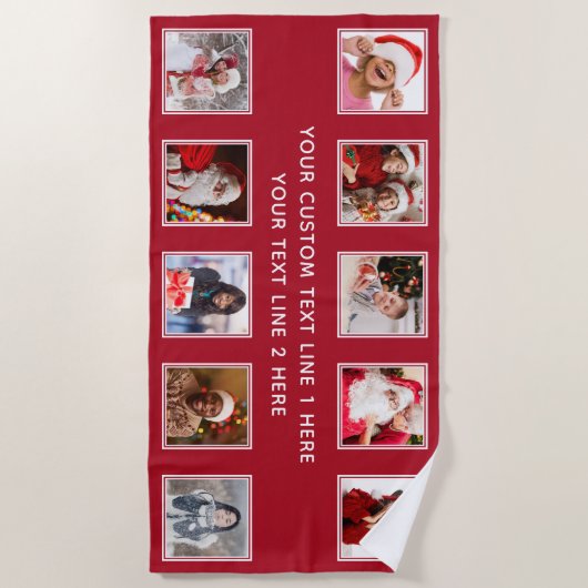 Serviette de VOTRE plage faite sur commande de (Devant)