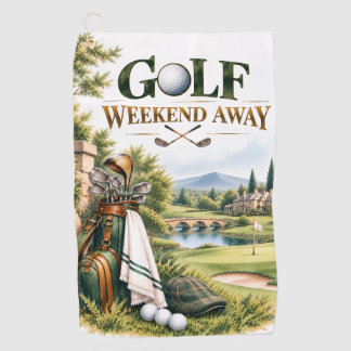 Serviette de week-end de golf vintage