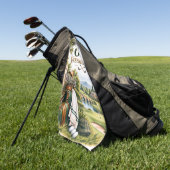 Serviette de week-end de golf vintage (Vert)