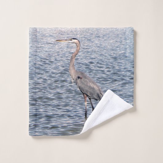 Serviette d'eau Blue Heron (Gant de toilette)