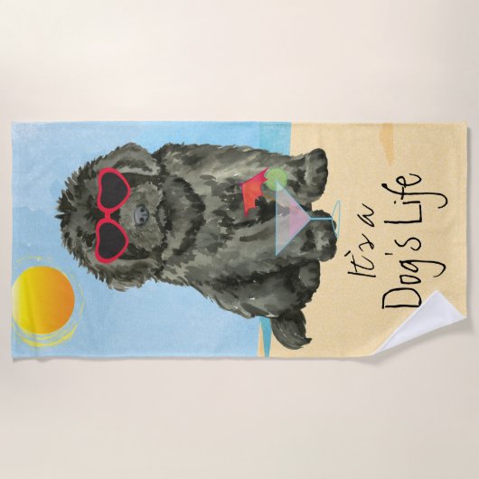 Serviette d'été de la plage de Terre-Neuve (Devant)