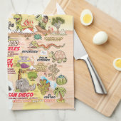 Serviette d'été éternelle de Californie (Quart Plié)