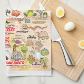 Serviette d'été éternelle de Californie (Quart Plié)