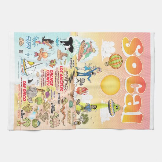 Serviette d'été éternelle de Californie (Horizontal)