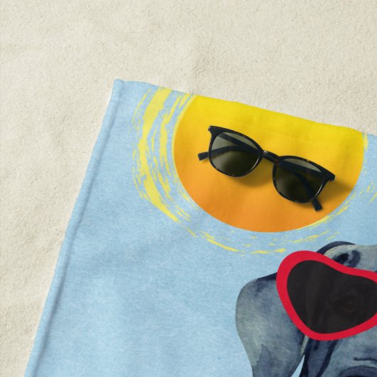 Serviette d'été Great Dane Beach (En situation)