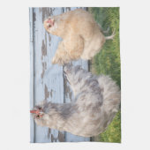 Serviette Deux Poules Fermette  (Vertical)