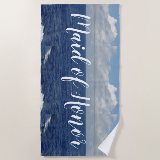 Serviette d'honneur Ocean Waves Beach (Devant)