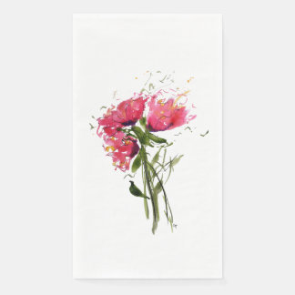 Serviette d'hôte en papier de pavot
