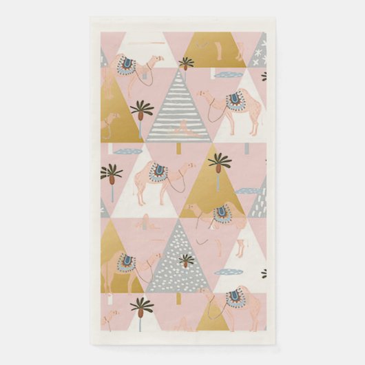 Serviette d'hôte en papier du désert Holiday (Devant)