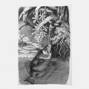 Serviette d'impression d'histoire naturelle