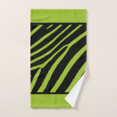 Serviette d'impression Neon Green Zebra (Serviette à main)