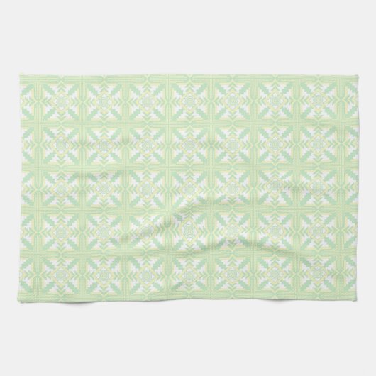 Serviette d'impression verte jaune blanc sud-ouest (Horizontal)