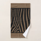 Serviette d'impression Zebra Brown (Serviette à main)