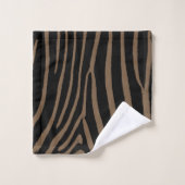 Serviette d'impression Zebra Brown (Gant de toilette)