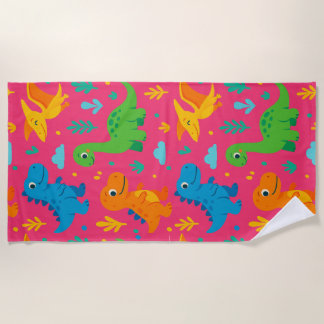 Serviette Dino Splash Beach