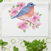 Serviette d'oiseau bleu (Plié)