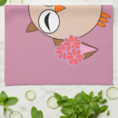 Serviette d'oiseau d'anniversaire sur mesure (Plié)