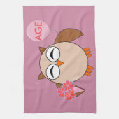 Serviette d'oiseau d'anniversaire sur mesure (Vertical)