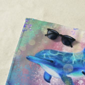 Serviette Dolphin Couple Beach (En situation)