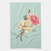 Serviette double Rose Robin's Oeuf Blue Kitchen (Vertical)