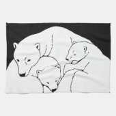 Serviette d'ours polaire Mère & Cubs Porter Servie (Horizontal)