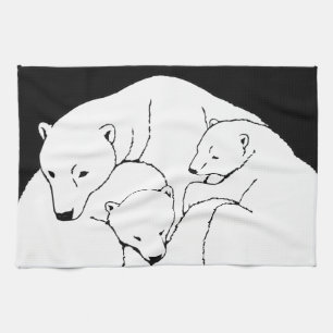 Serviette d'ours polaire Mère & Cubs Porter Servie