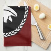 Serviette d'ours tribale Art autochtone Serviette  (Quart Plié)