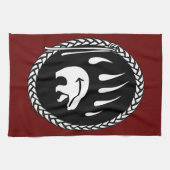 Serviette d'ours tribale Art autochtone Serviette  (Horizontal)