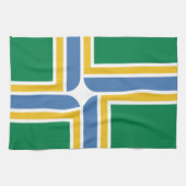 Serviette Drapeau de Portland, Oregon (Horizontal)