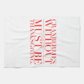 Serviette drôle de thanksgiving (Horizontal)