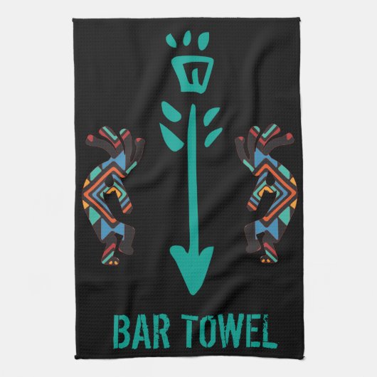 Serviette du bar Kokopelli Sud-Ouest (Vertical)