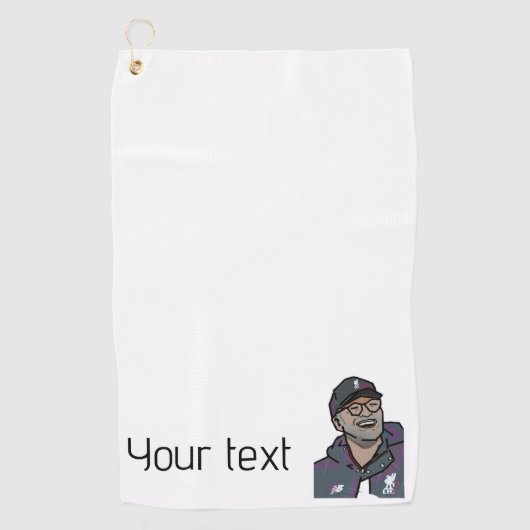 Serviette du club de golf Logo Personnalisé (Devant)