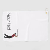 Serviette du club de golf Logo Personnalisé (Horizontal)