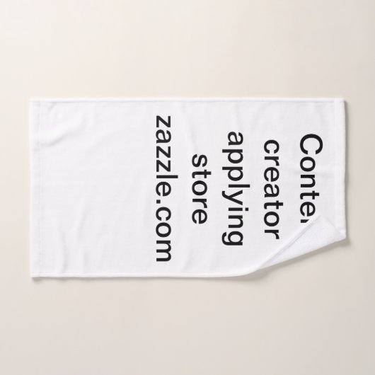 Serviette du créateur de contenu (Serviette à main)