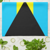 serviette du drapeau bahamas (Plié)