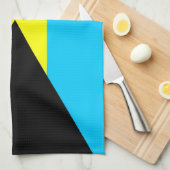 serviette du drapeau bahamas (Quart Plié)